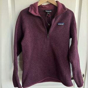 Patagonia better sweater 1/4- zip fleece jacket. Size xs.